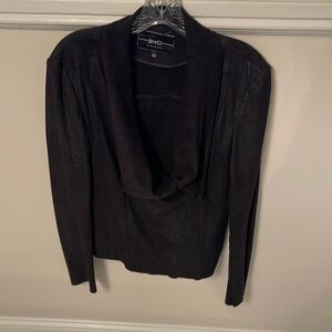 Black suede-ish moto jacket from Nordstrom Rack